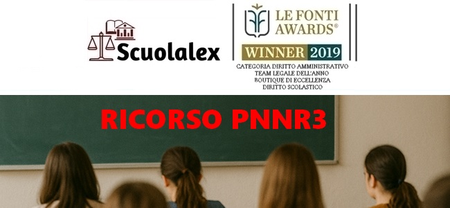 RICORSO ESCLUSI PNRR3